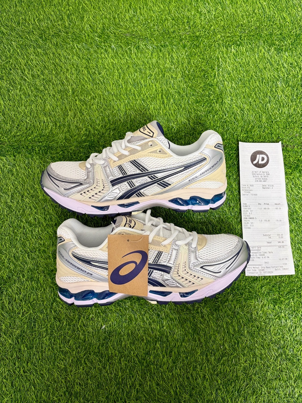 ASICS Gel Keyano 14 White and Navy